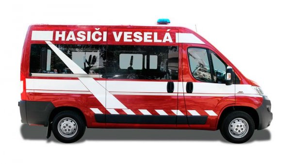 Polep Ford Transit pro hasiče.